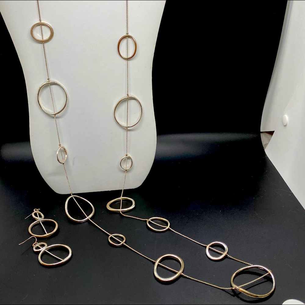 Silver Chico’s necklace and earrings